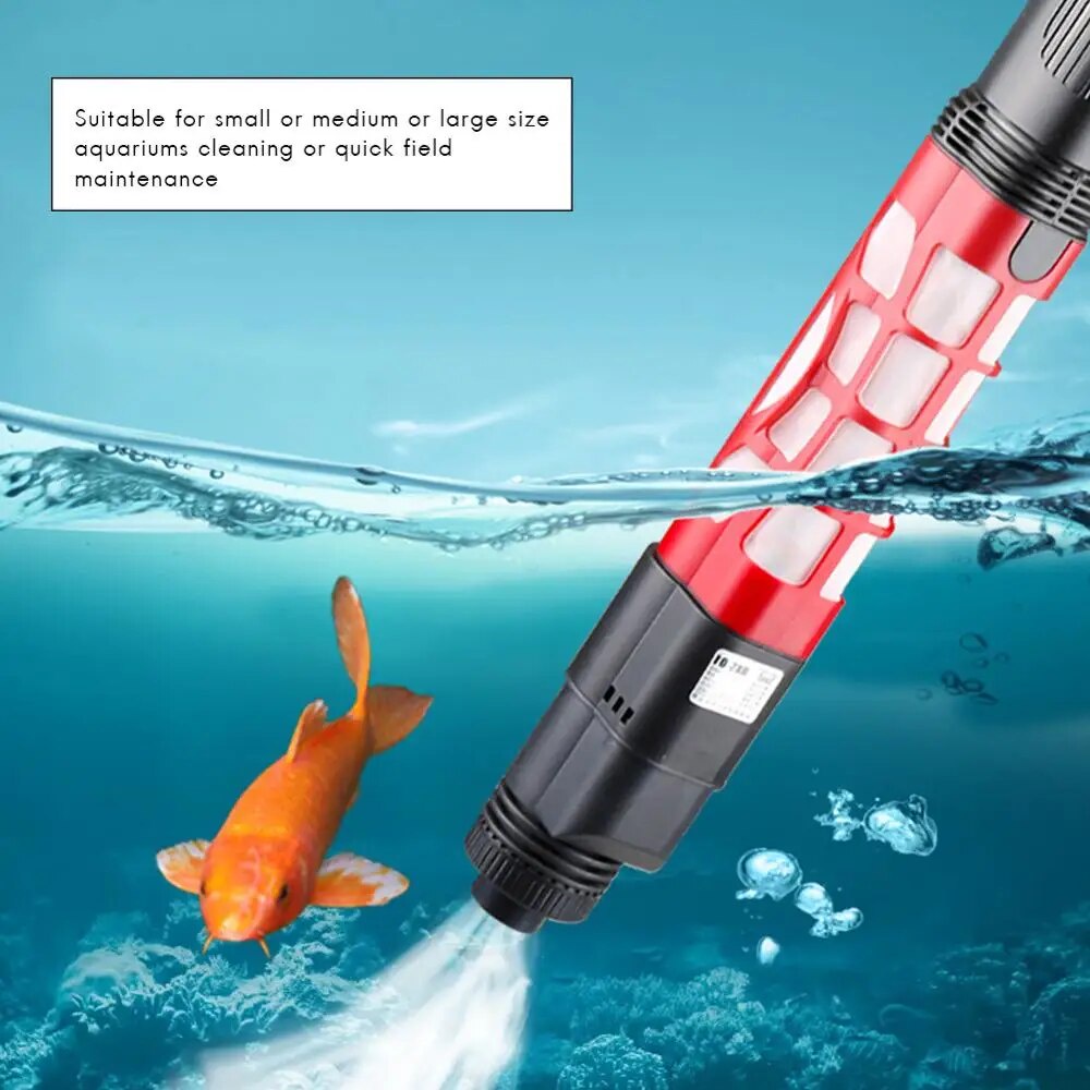 91f Adjustable Electric Siphon Pump Aquarium Water Change Pump Gravel Cleaning Siphon Pipe Wat