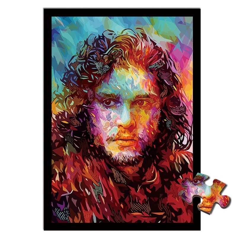 22E Kit Harington jigsaw puzzle 1000 pieces adult Emilia Clarke wooden puzzles fidget toys Unp