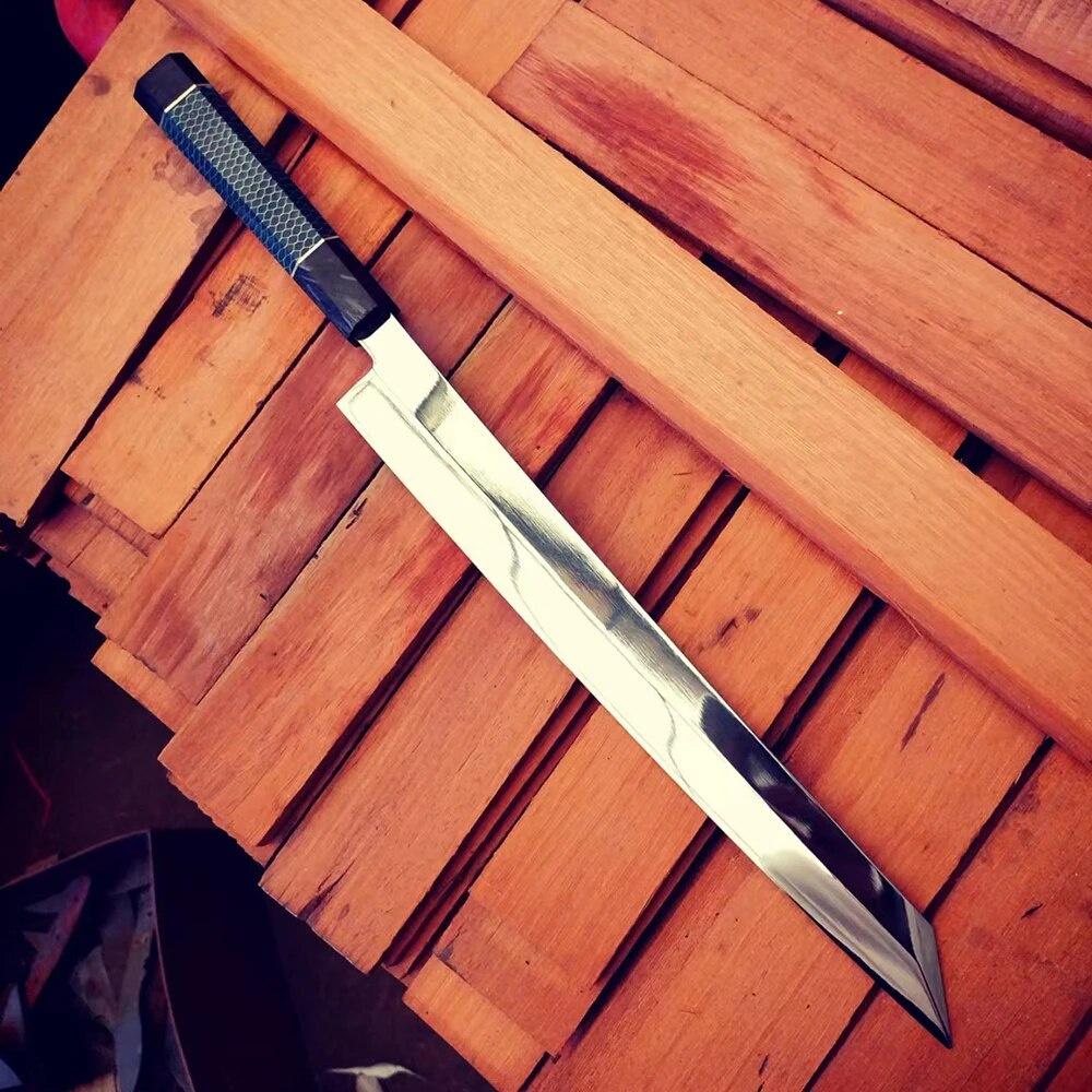 Sashimi Knife SingleEdged Blade Chefs Cleaver Sushi Fish Meat