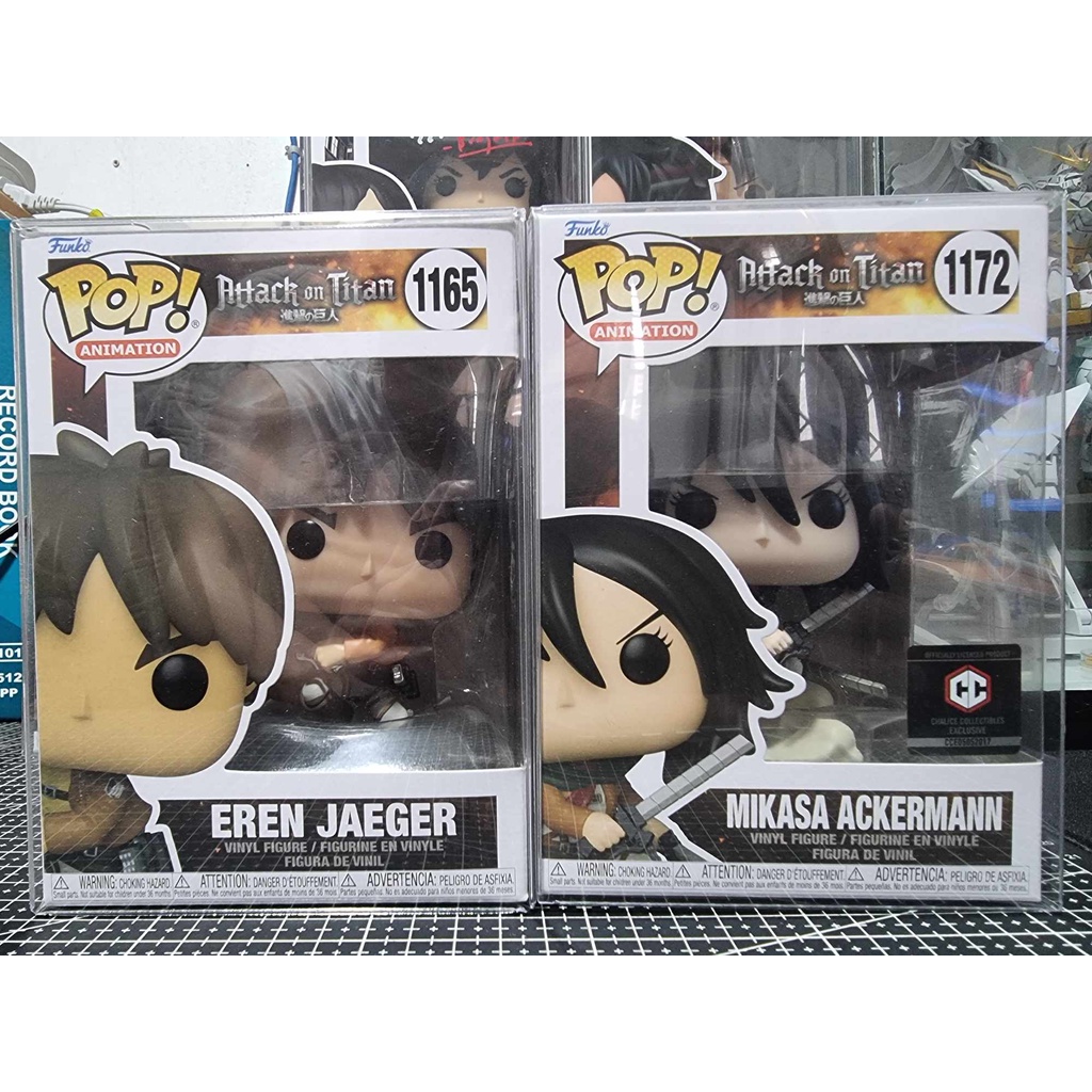 AOT Set Eren And Mikasa Bundle Set Funko Pop