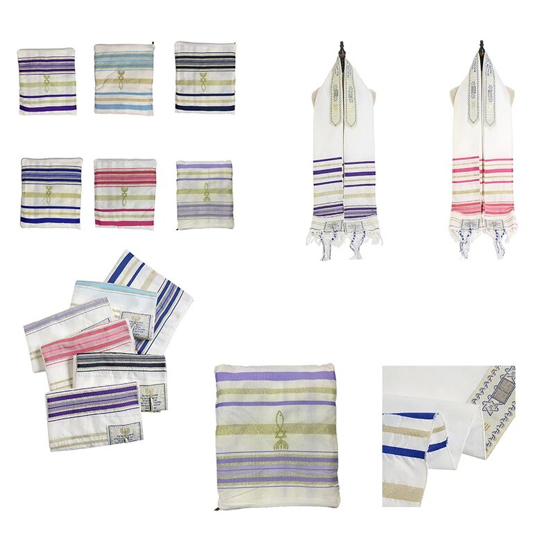 62L Lutoris Messianic Tallit Prayer Shawl by Gifts HolyLand Market Mens ...