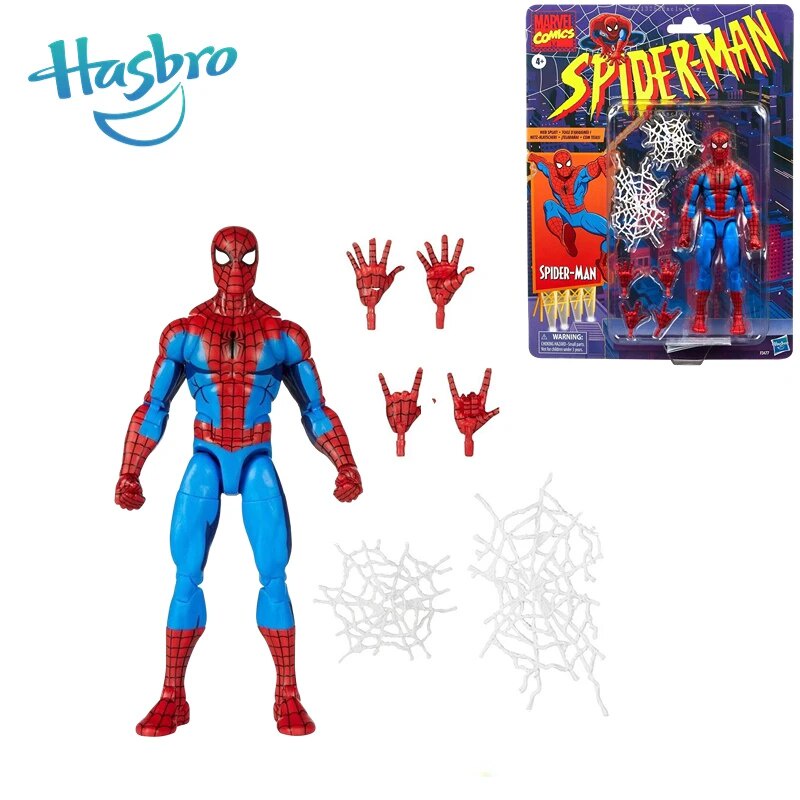 73o Hasbro Marvel Legends Retro Cardback Spider Man CEL-shading Comics ...