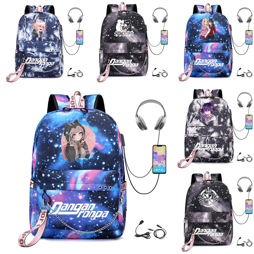 31k Danganronpa Nanami ChiaKi Laptop Backpack Casual Oxford Boys Girls ...