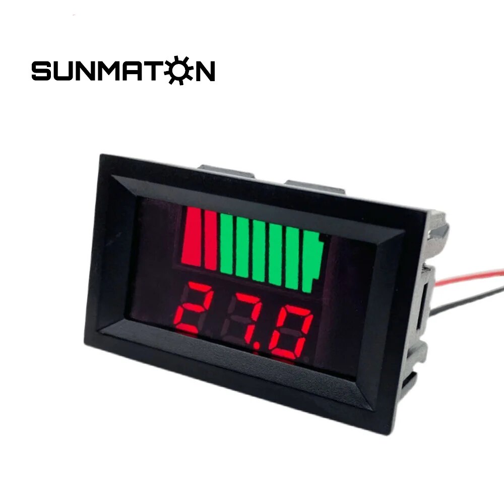 671 12V60V Electric Vehicle Meter Displays Lithium Battery Voltmeter