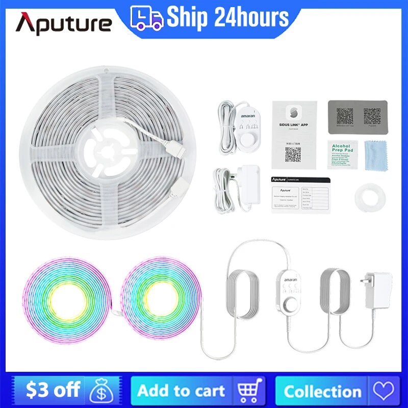 16Q Aputure Amaran SM5c RGB Smart Pixel LED Strip Light 5 Meters