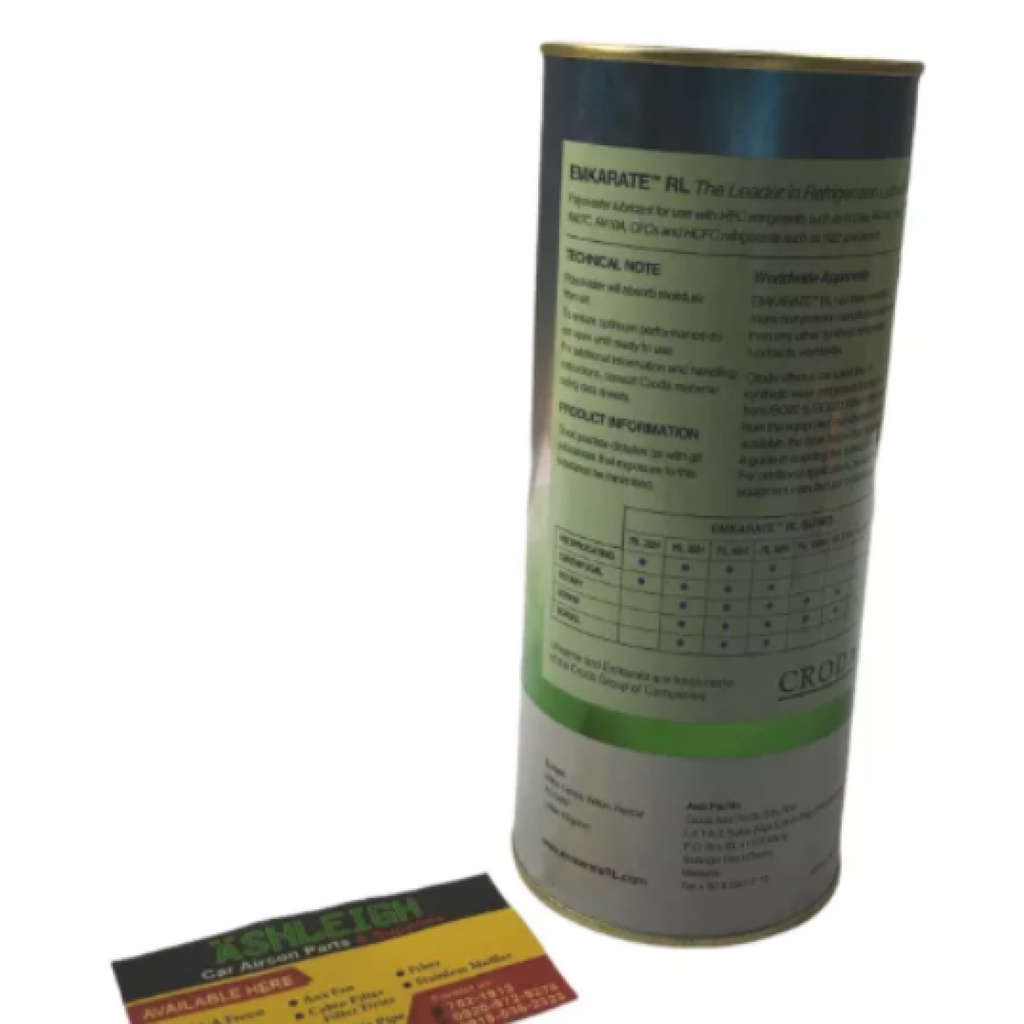 Emkarate Oil 1liter 134a Car aircon freon refrigerant lubricant oils compressor Shopee Philippines