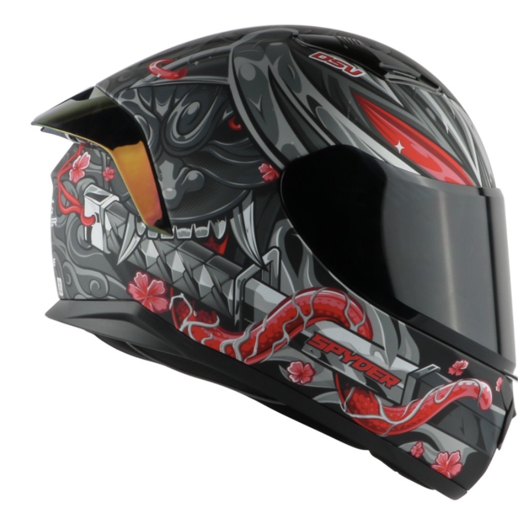 SPYDER Full-Face Dual Visor Helmet ROGUE GD NEO- HANYA (with Free ...