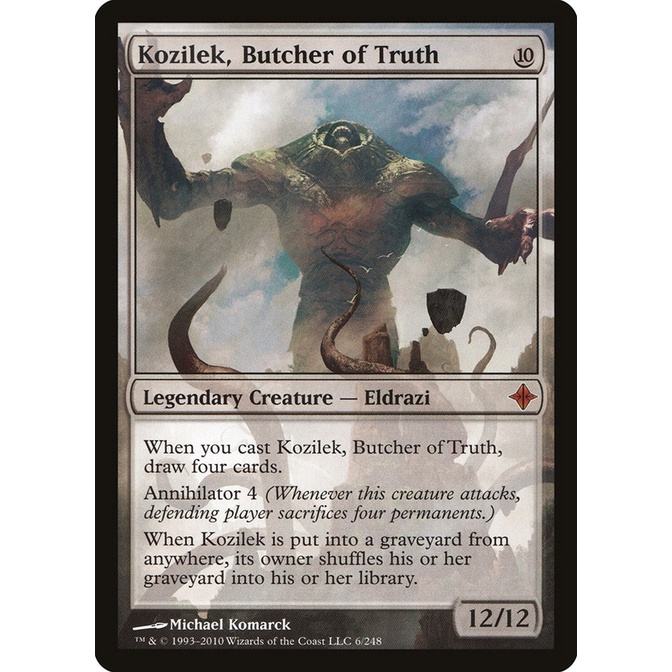 MTG Proxy Card - Kozilek, Butcher of Truth | Rise of the Eldrazi (ROE ...