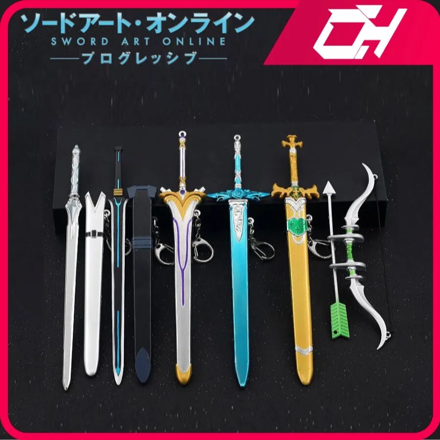 27E Sword Art Online Hollow Realization Weapon Kirito Sword Keychain