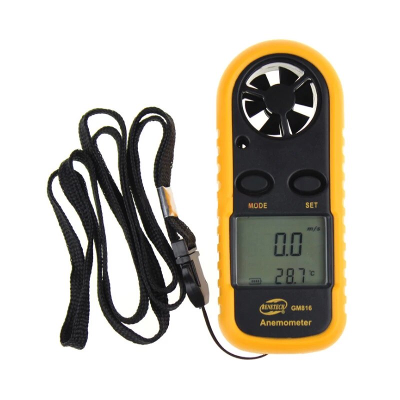 52r GM816 Digital Anemometer Wind Speed Mini Air Velocity Airflow ...