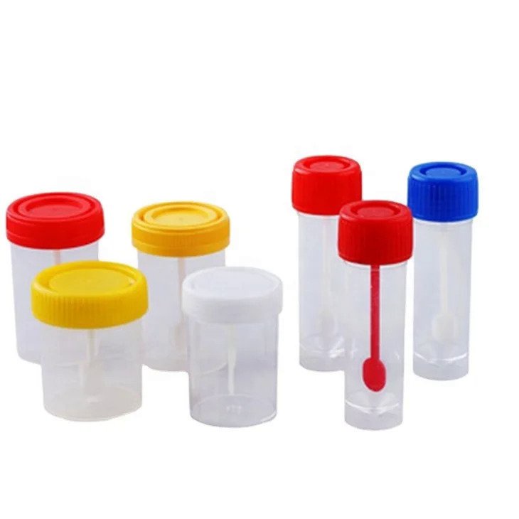 Lab Disposable Sterile Sputum Cup Fecal Specimen Collection Stool