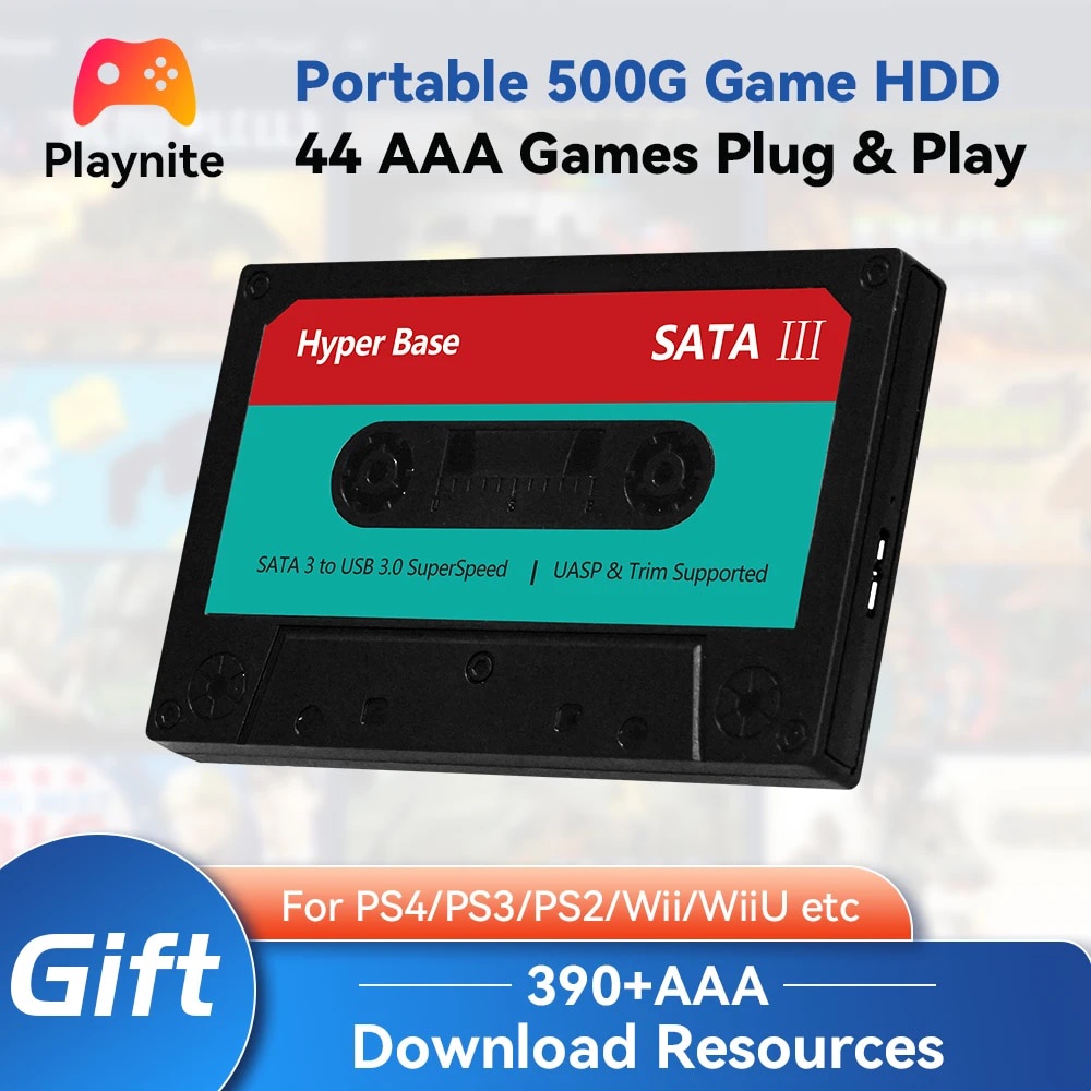 ☻Playnite 500GB Portable Game HDD with 44 Select AAA Games Game Hard Drive  for PS4/PS3/PS2/XBOX/ L✈ | Shopee Philippines