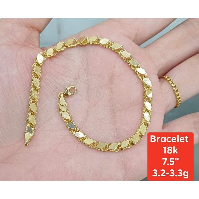 PAWNABLE 18K SAUDI GOLD DAMASCUS BRACELET Shopee Philippines