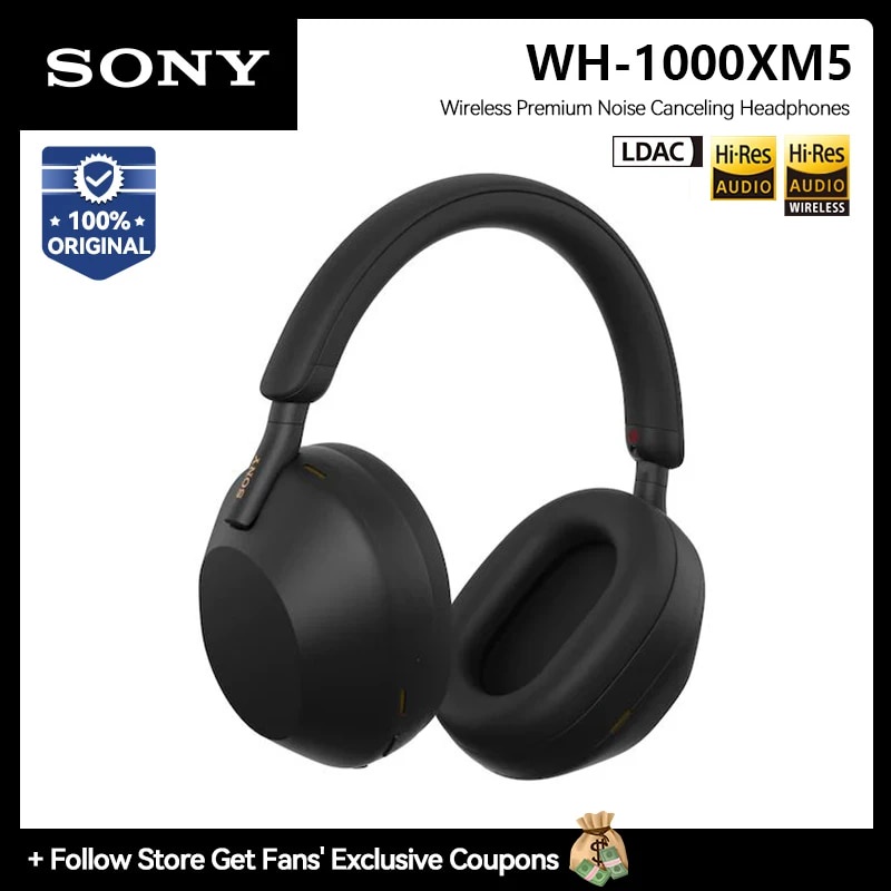 ☝Sony WH 1000XM5 Sony XM5 Wireless Headset Hi-res Noise Cancelling Sony ...