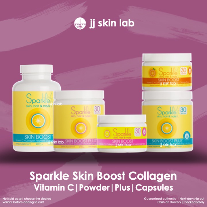 Sparkle Skin Boost Plus Powder Capsules Collagen Powder | Shopee ...