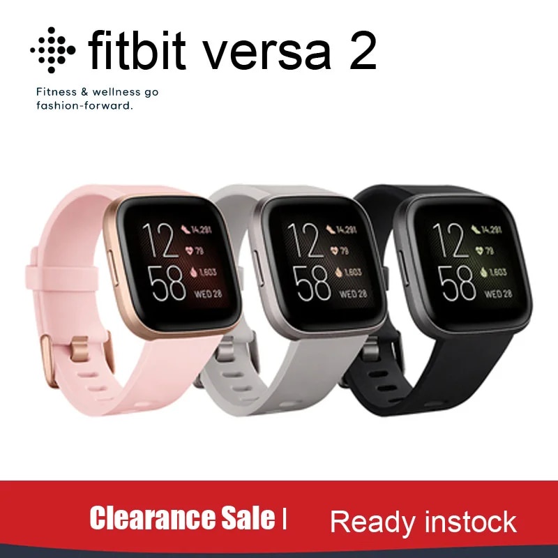 79E Fitbit Versa 2 Sport Smart Watch Fitness Heart Rate Sleep