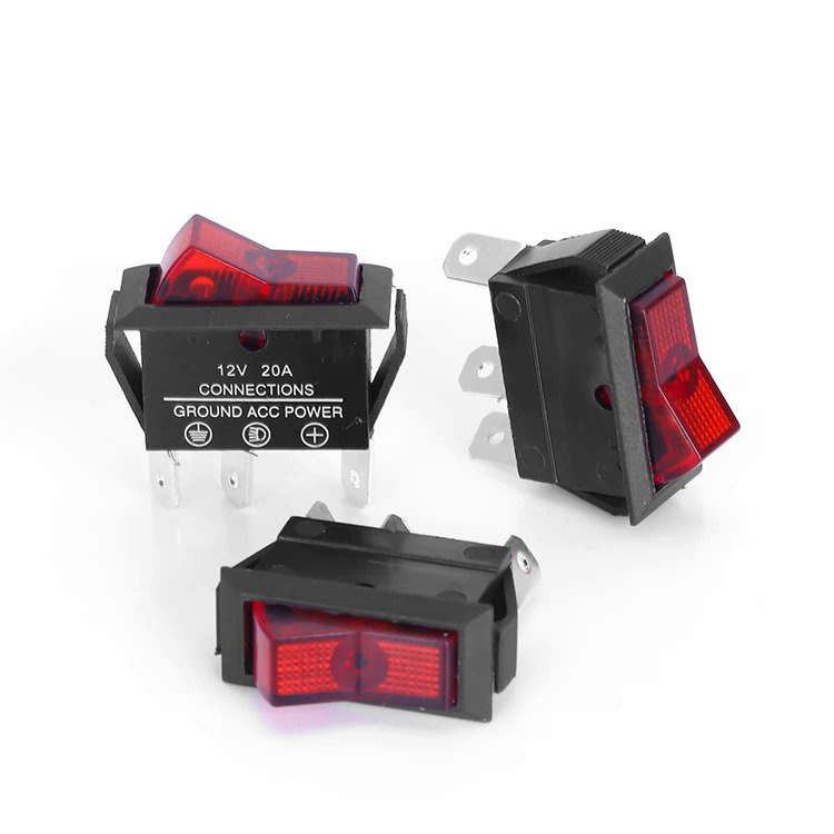 Factory Price 3 Pin ON-OFF 12V 20A Switch Illuminated Two Position Auto ...