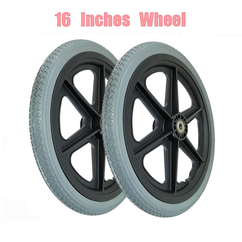 14inch Wheelchair Tire Solid Tyre Front Caster Walking Aids Wheelchairs Wheel Replacement Tire