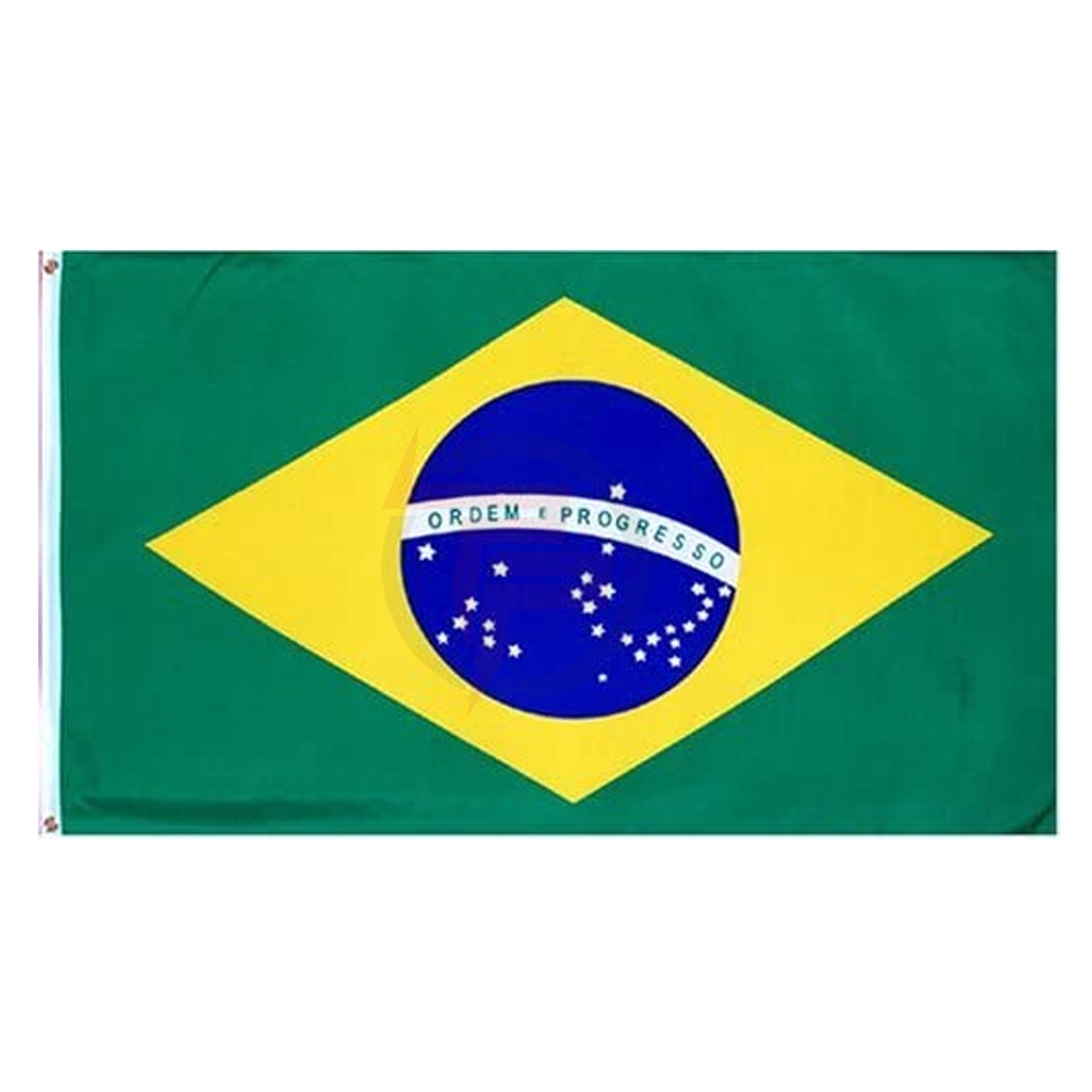 Brazil National Country Flag 3x5ft Polyester Wholesale Custom Flags For