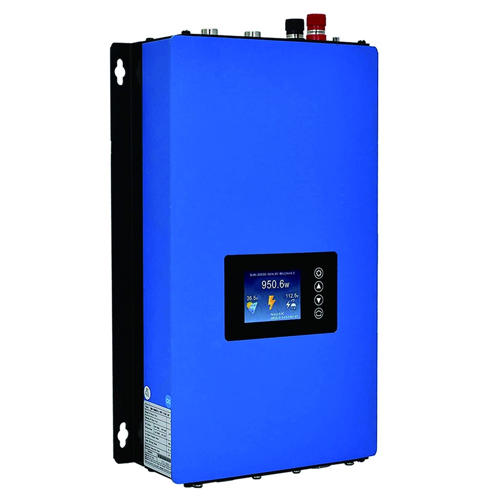 LCD Display 1000w 2000W With Limiter Sensor Solar Inverter On Grid PV ...