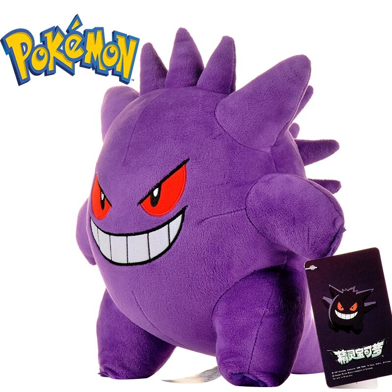 Original Gengar Peluche Pokemon Plush Toy Pikachu Stuffed Doll For Kid ...