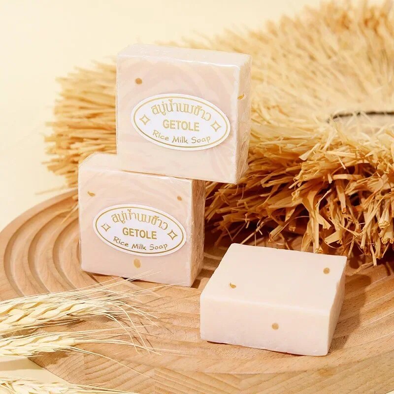 4PCS Thailand Rice Soap Original Wholesale Handmade Soaps Rice Milk ...