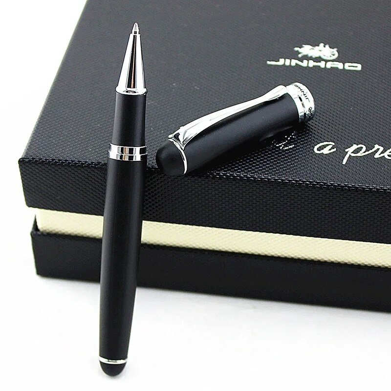 】ROLLER BALL PEN JINHAO X750 ROUGH SURFACE BLACK / SILVER EXECUTIVE ...