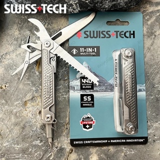 SWISS TECH 11 in 1 Folding Multitool Mini EDC Tactical Camping