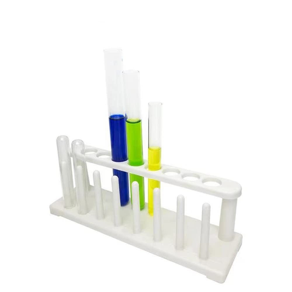 8 Burette White Plastic Chemistry tube Rack School Laboratory ...