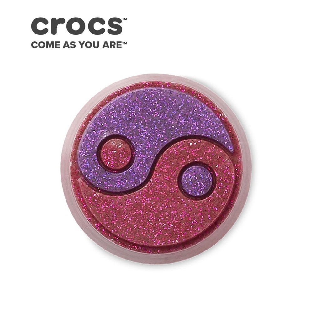 Crocs Jibbitz Charm Glitter Pink Yin Yang Shopee Philippines