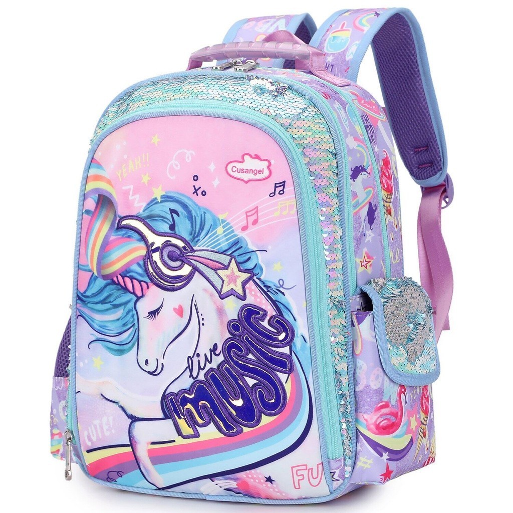 2024 School Unicorn Sequin With Dinosaur Girls Anime Bag For box Lunch ...