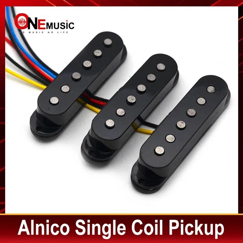 42e Alnico 5 Single Coil Staggered Top Fiber Bobbin Pickup Electric ...