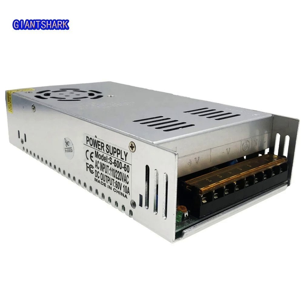 AC 110 220v smps power supply dc 60v 600w dc power supply 60v 10a led