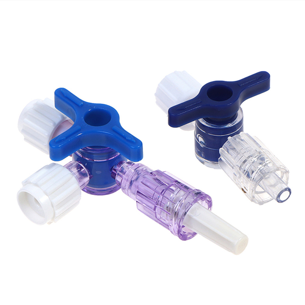 medical iv red check valve ptfe lure lock stopcock medical 1 2 3 4 one ...