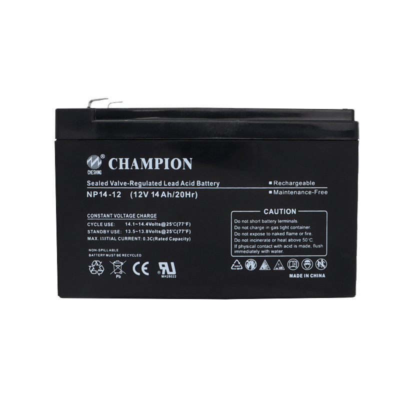 Zhicheng Champion Agm Lead Acid 12v Battery 12v 14ah Valve Regulated Lead Acid Battery 9183