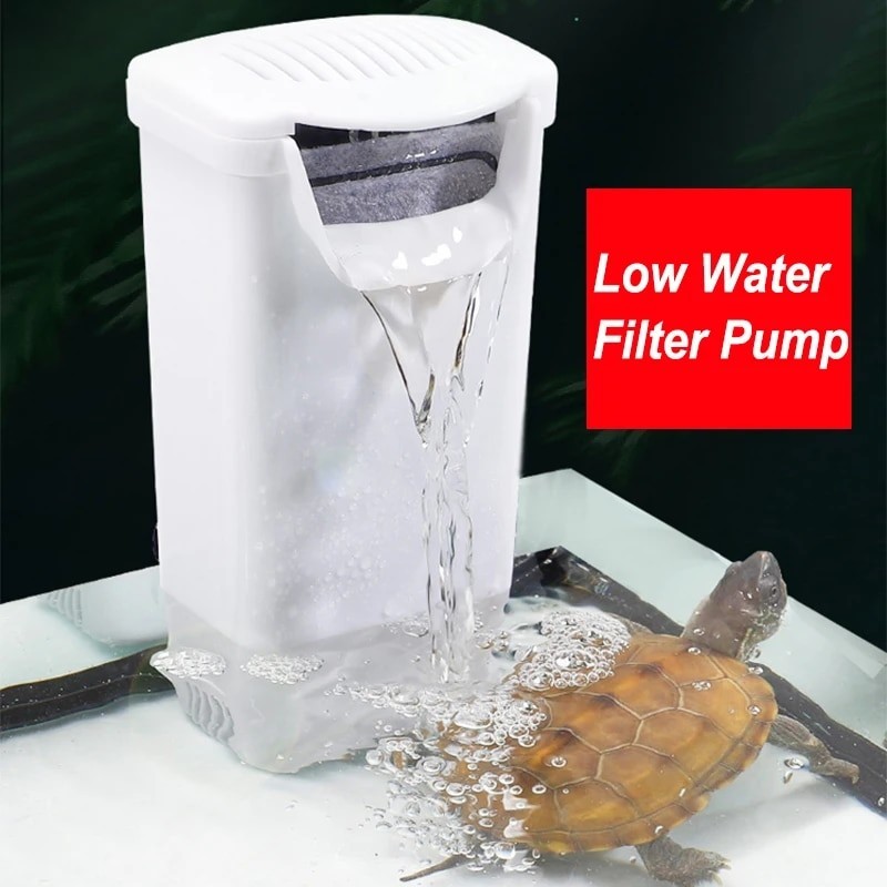 ♡3W Aquarium Fish Turtle Tank Filter Waterfall Flow Water Clean Pump