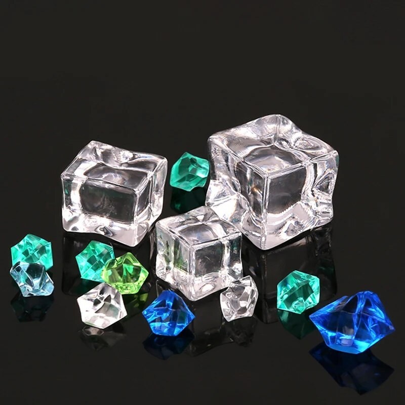 34K Fake acrylic ice model, ice model, transparent color, neutral ...