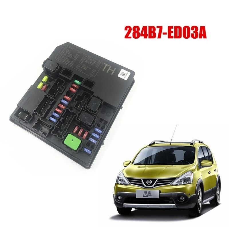 ღ1 Piece Car IPDM BCM Body Module Fuse Box 284B7ED03A 284B7ED03A For Nissan Sentra Livina Tiida