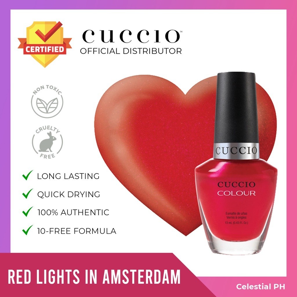 Cuccio Colour Regular Nail Polish - 13ml - RED LIGHTS IN AMSTERDAM ...