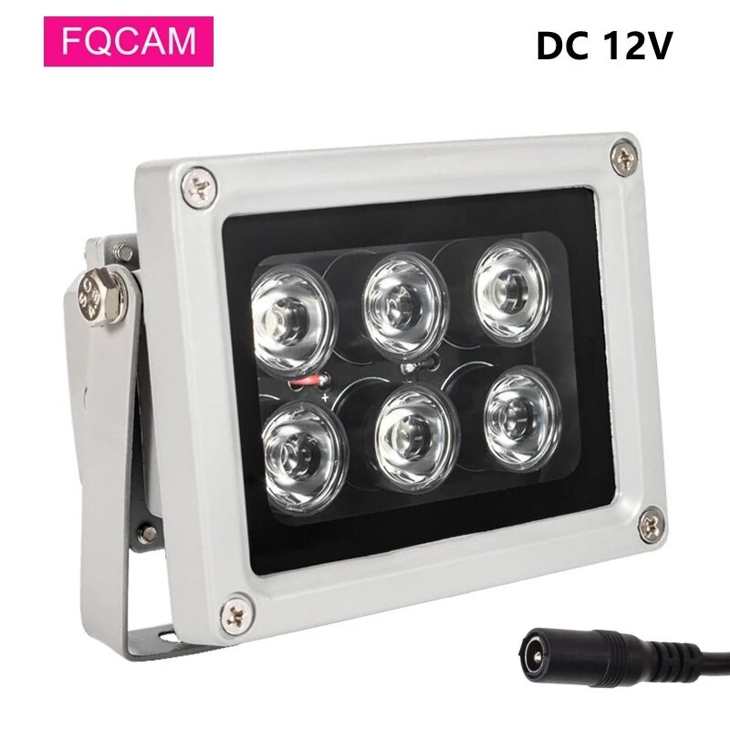 40m IR Distance 6 Leds CCTV Filled Infrared IR Led Illuminators Auto ...