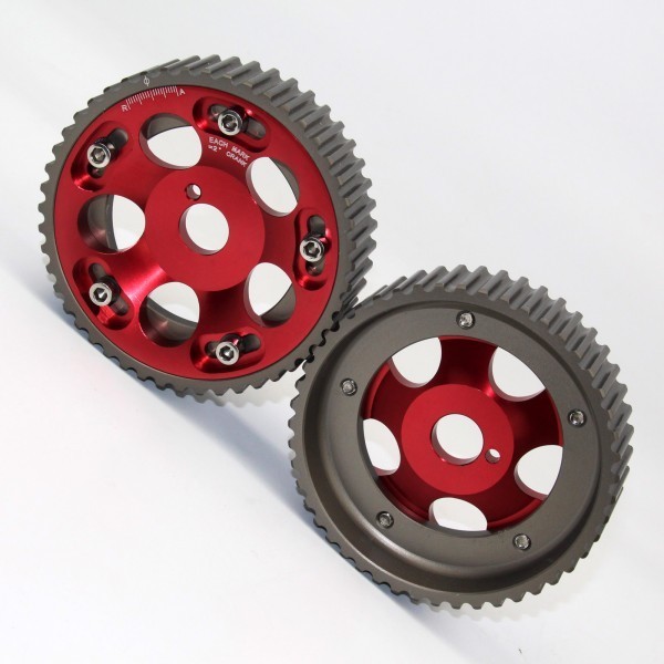 MC 2PCS ADJUSTABLE CAM GEAR PULLEY TIMING GEAR FOR TOYOTA SUPRA CHASER