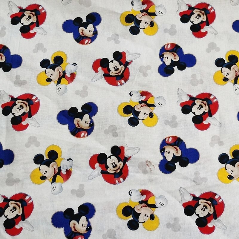 0.5X1.1 Meter Disney Mickey Mouse Minnie Fabric Cotton Patchwork ...