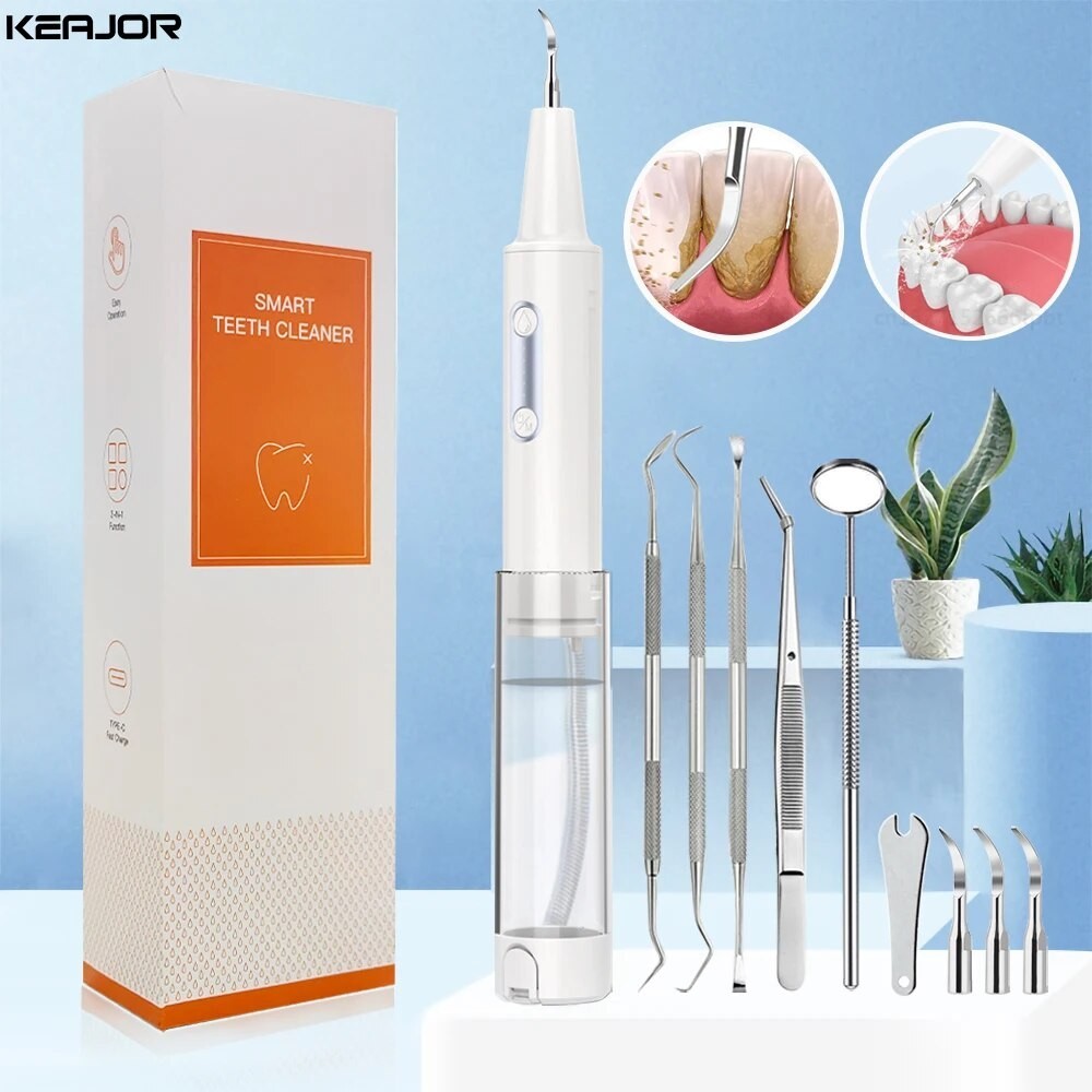 Dental Calculus Remover Electric Ultrasonic Teeth Scaler Irrigator ...
