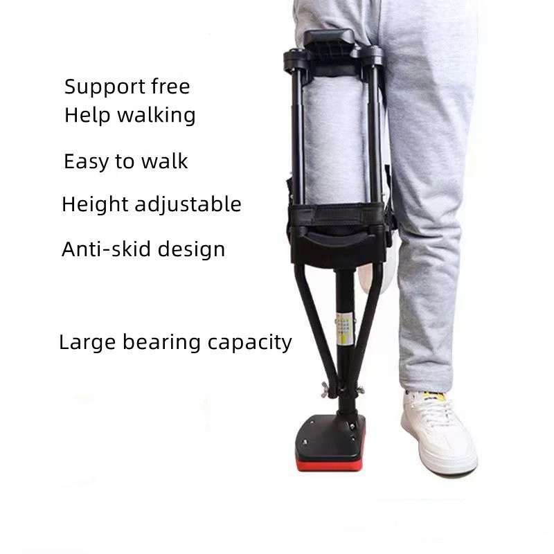 Support-Free Walking Aids Knee Walker Single-Leg Telescoping Assisted ...