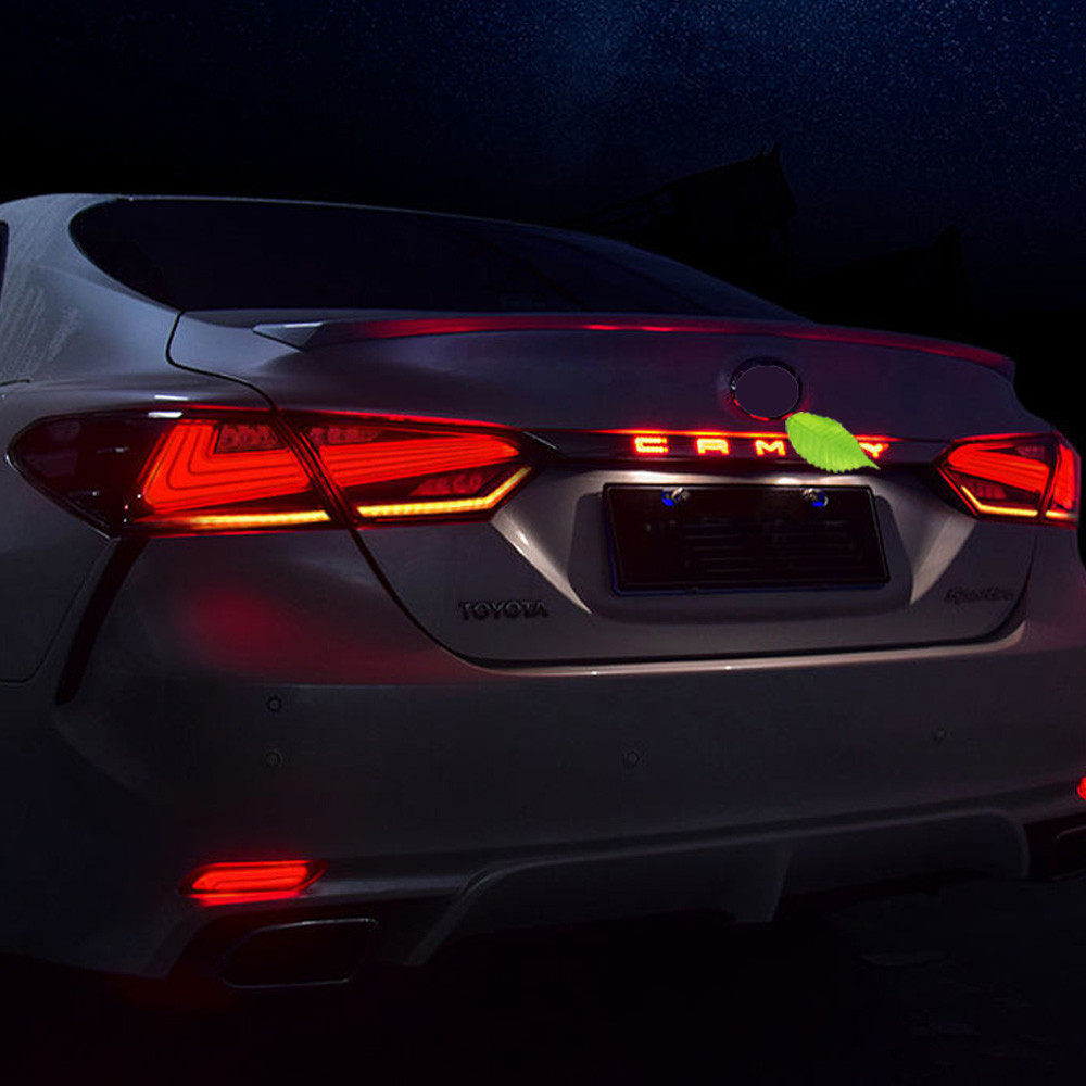 Rear Tail Brake Led Warning Strip Light Rear Door Trunk Decorative Tail ...