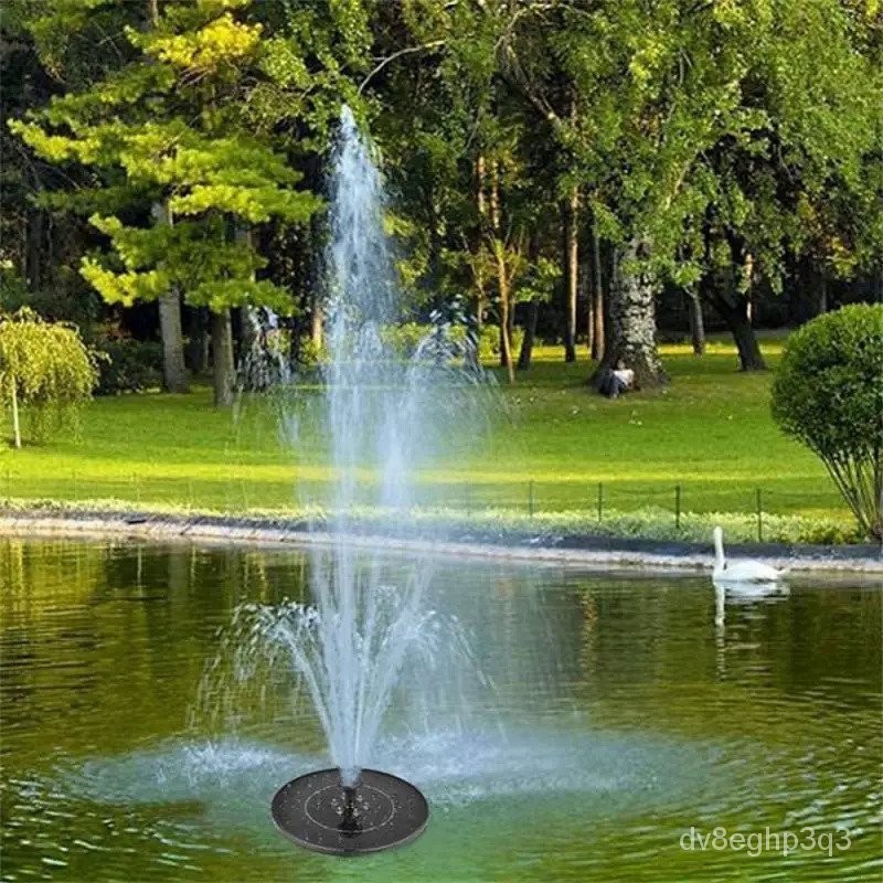 Mini Outdoor Pool Bird Bath Solar Powered Fountain Floating Water ...