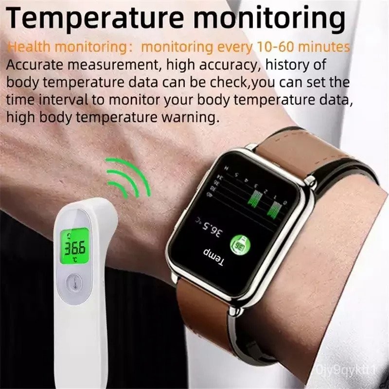 P80 Smart Watch Air Pump Airbag True Blood Pressure Oxygen Temperature