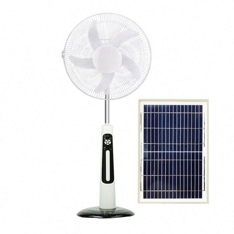 16 Inch 12v Dc Solar Fan Solar Powered Ac Dc Rechargeable Fan Price Cheap Stand Solar Fan With 7447