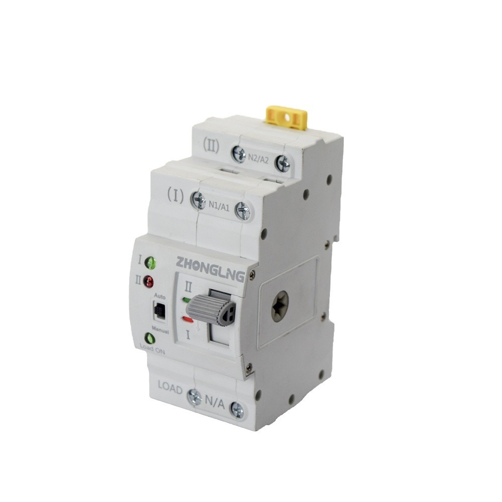 ZHONGLING dual power ATS transfer switch 32A to 100A 2 poles small ...