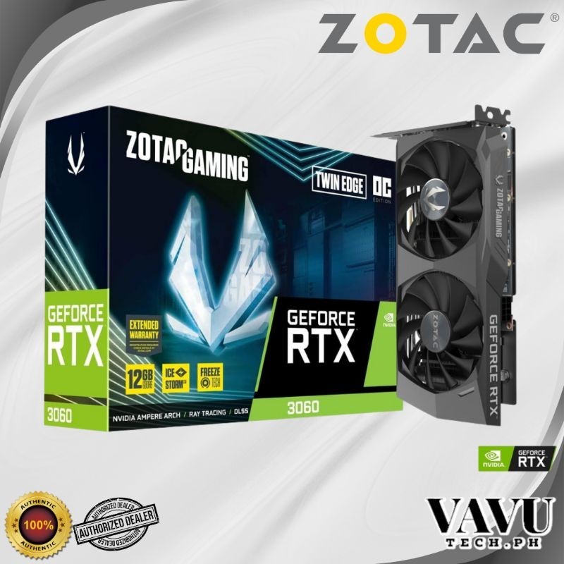Zotac Gaming Geforce RTX 3060 Twin Edge 12GB GDDR6 Video Graphics Card |  Shopee Philippines